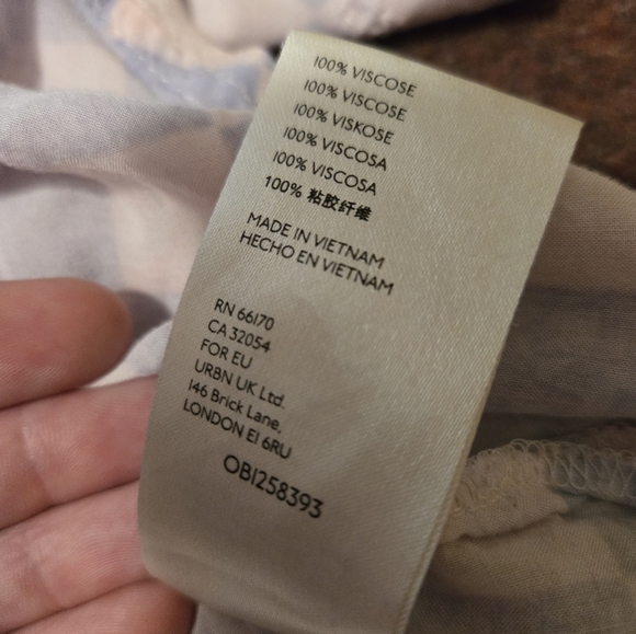 We The Free Pink And Purple Checker Oversized Shirt Size Large - Picture 6 of 12